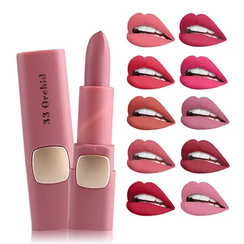 

Lady Sexy Beauty Lip Makeup Long Lasting Waterproof Matte Lipstick Moisturizing Easy To Wear Nude Lip Makeup Lipsticks Cosmetic