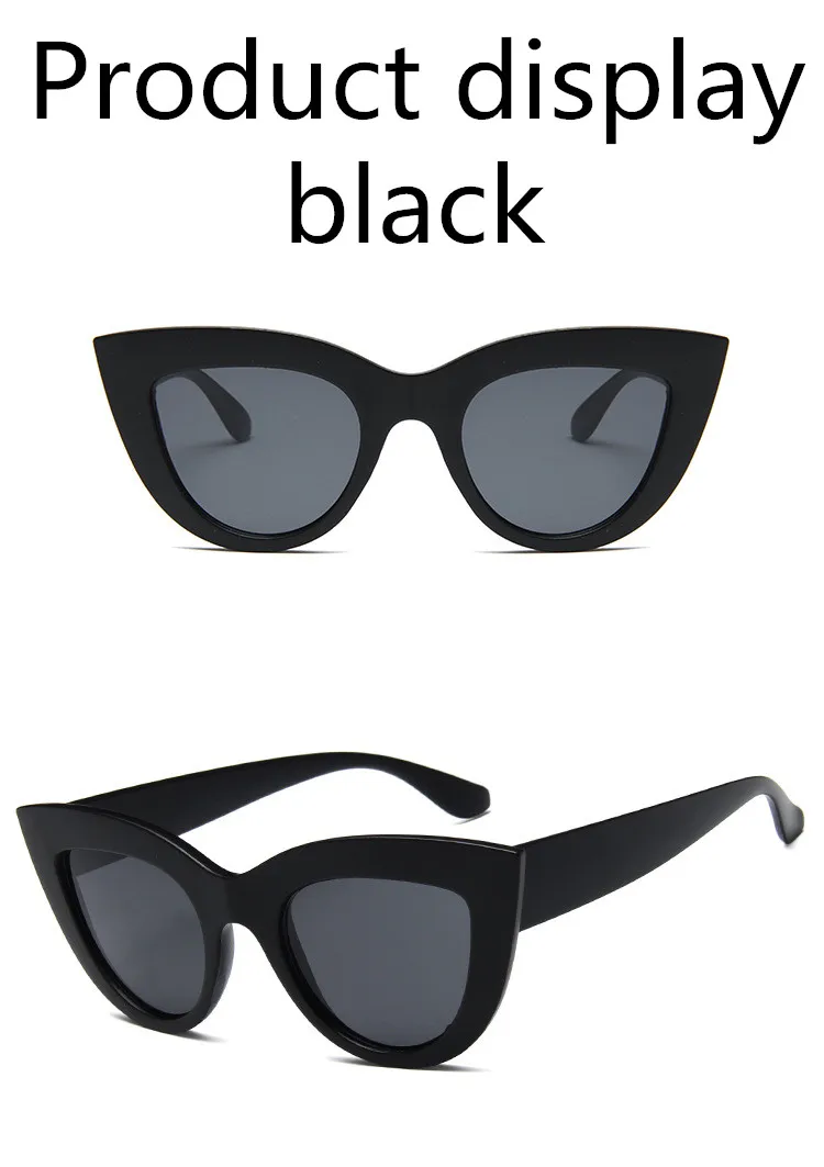 ASOUZ 2018 new fashion ladies cat eye sunglasses retro men's triangle UV400 glasses international high-end brand sunglasses (3)