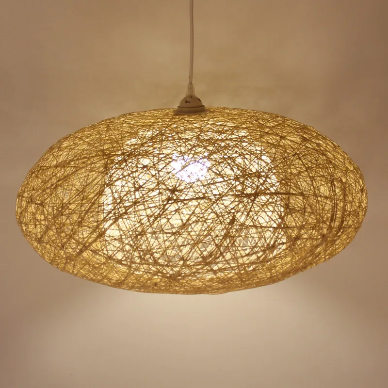 

Vintage Southeast Asian Style Rattan Pendant Light Weaving Suspension New for Living Room Dinning Room Bedroom Pendant Lamp B074