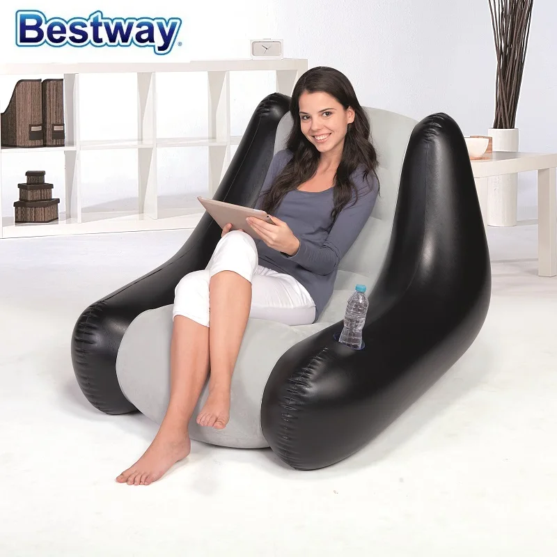 Портативный надувной стул Bestway 75049x86x74 см воздушное кресло из пердуры с удобной