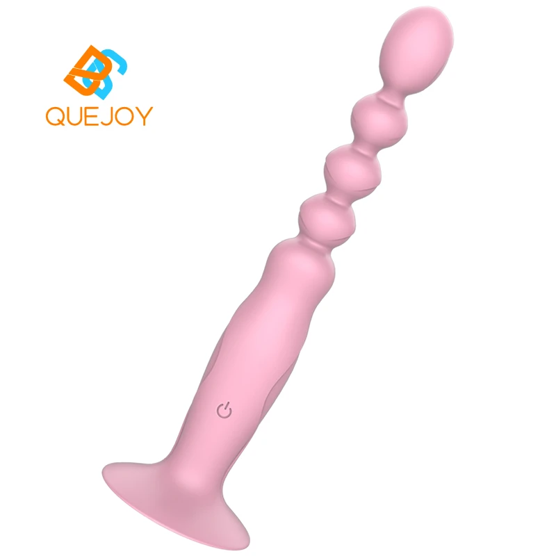 Sex toy female electric anal plug back court pull bead vibrator flirt masturbation device USB mute massage adult products |