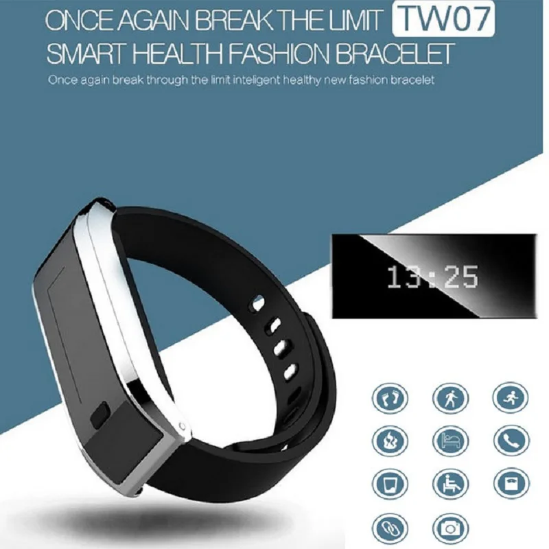 TW07 font b Smart b font Band Bracelet For Android 4 0 IOS 7 0 Waterproof TW07 font b Smart b font Band Bracelet For Android 4 0 IOS 7 0 Waterproof