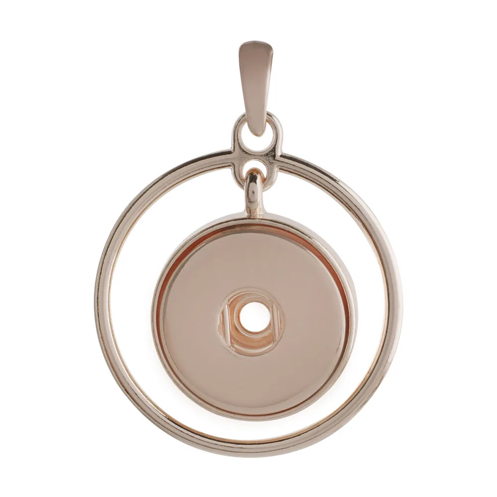 2018 Rose Gold Sliver Color Pendants Alloy photo frame Lockets snap button Necklace fit 18mm 20mm snaps Jewelry | Украшения и