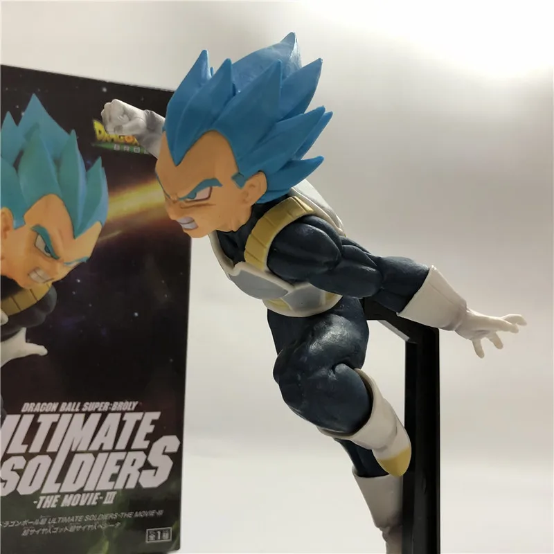 Dragon Ball Z темно-синяя Gogeta Goku Vegeta Ultimate Soldier Movie Ver. Против Супер броли битва ПВХ экшн-фигурка Драконий жемчуг зет 23 см