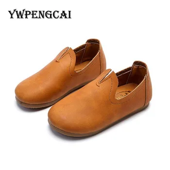 

2018 Spring Children Simple Style School Shoes Girls Soft Breathable Slip-on Casual Shoes #7FS0330