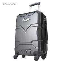 CALUDAN 2" 24" дюймов Бэтмен для багажа посадочный пароль жесткая коробка прокатки тележка чемодан для фанатов героя