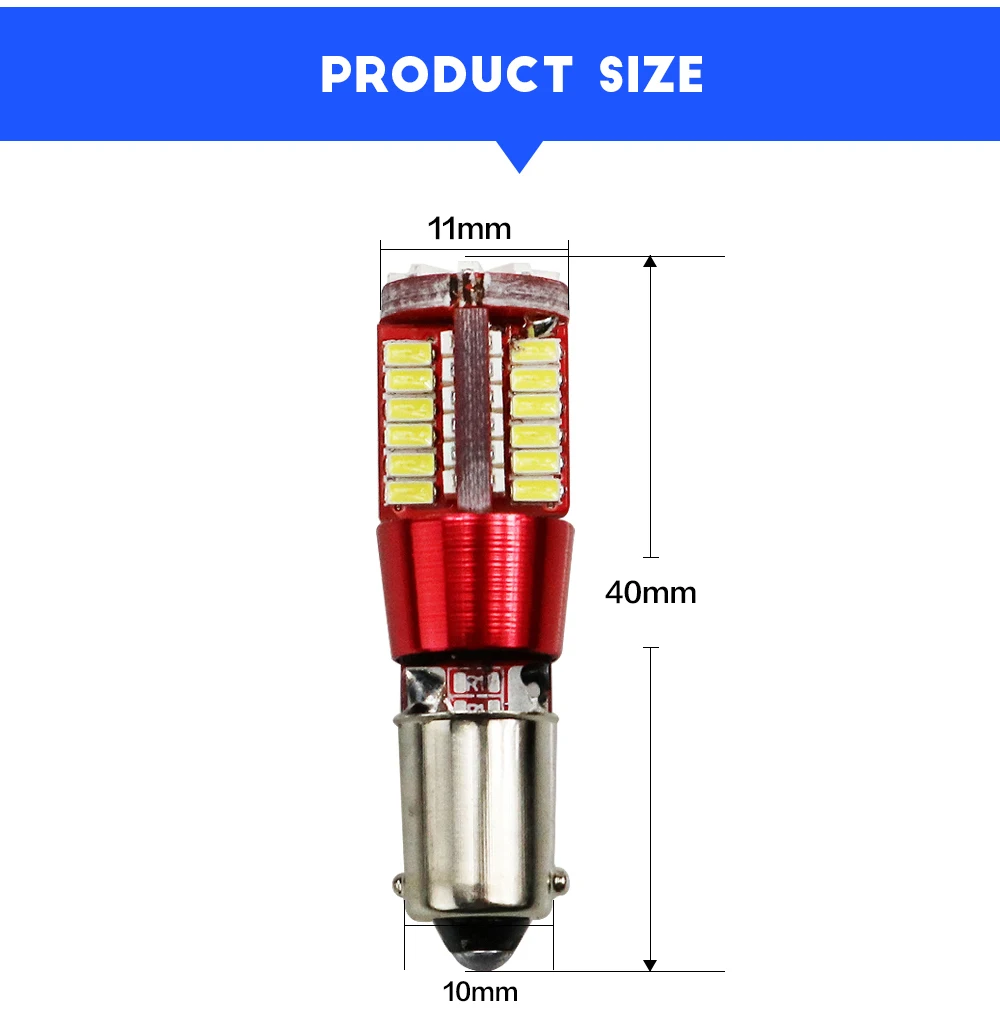 Aeing 1 шт. 12 V супер яркий BAY9s H21W 433D 3014 57SMD без OBC/Canbus Error Free светодиодный Клин туман/индикатор/фонарь заднего света лампы