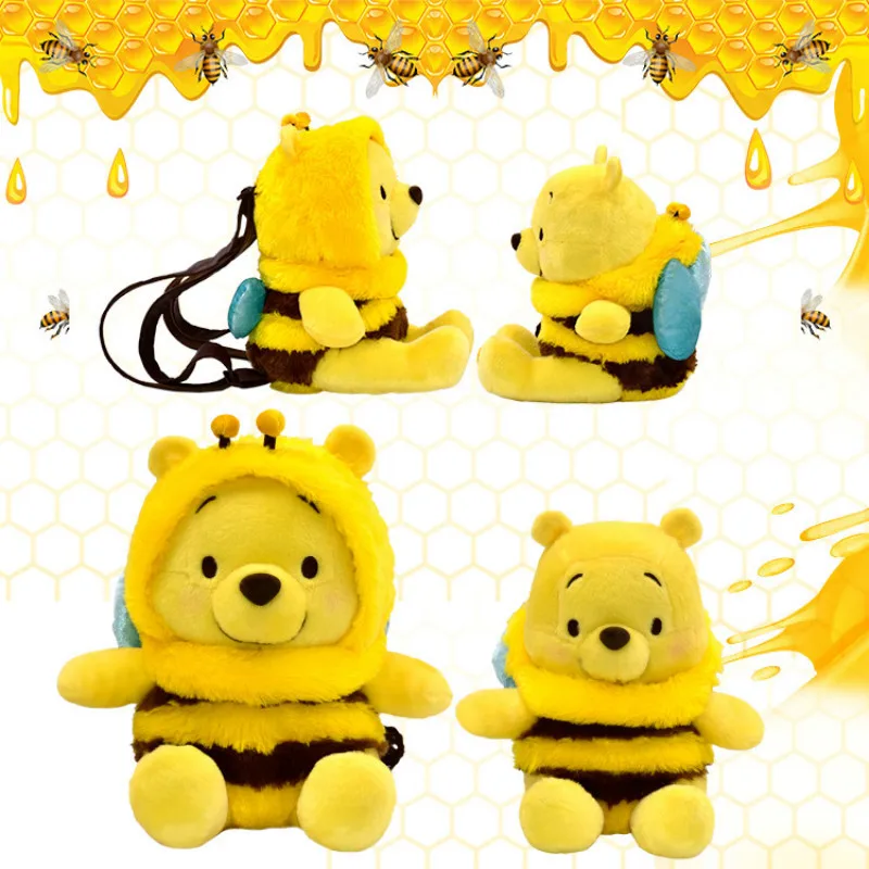 Kawaii Winnie cosplay Bee Bear, плюшевая игрушка, кукла, рюкзак, мягкие плюшевые куклы, игрушки, подарки на день рождения для детей, маленьких девочек