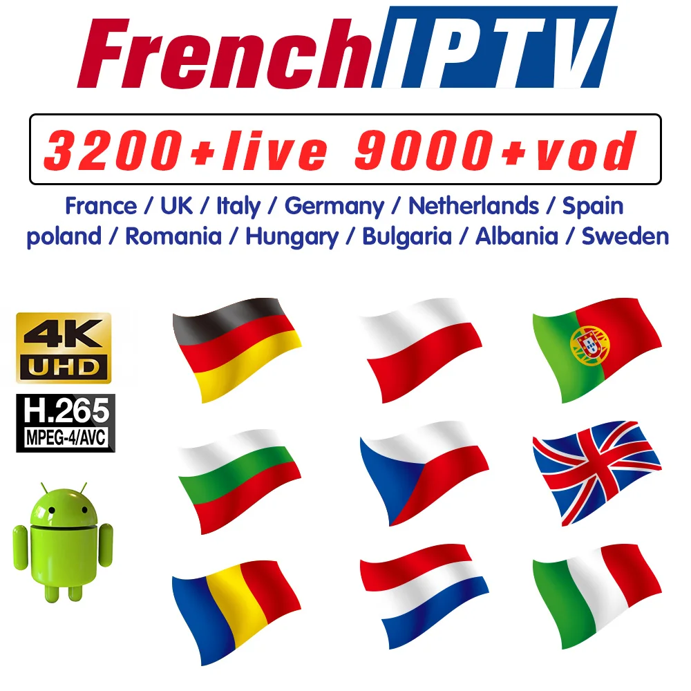 IP ТВ Франция Арабский Full HD французский Канада Испания для Android Италия Германия