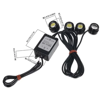 

Car Eagle Eye Light Plus Controller Set Wireless Remote Control Module Flash Strobe 12v Daytime Light Led