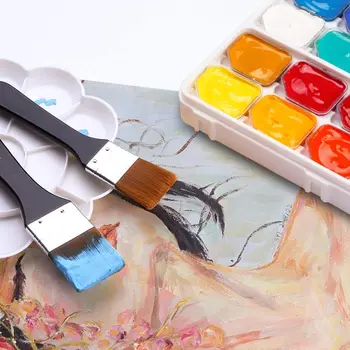 

Stationery Other Wooden Oil Painting Board Brush Paint Brushes Acrylic Watercolor Oil Art Paint Brush Nylon Hair