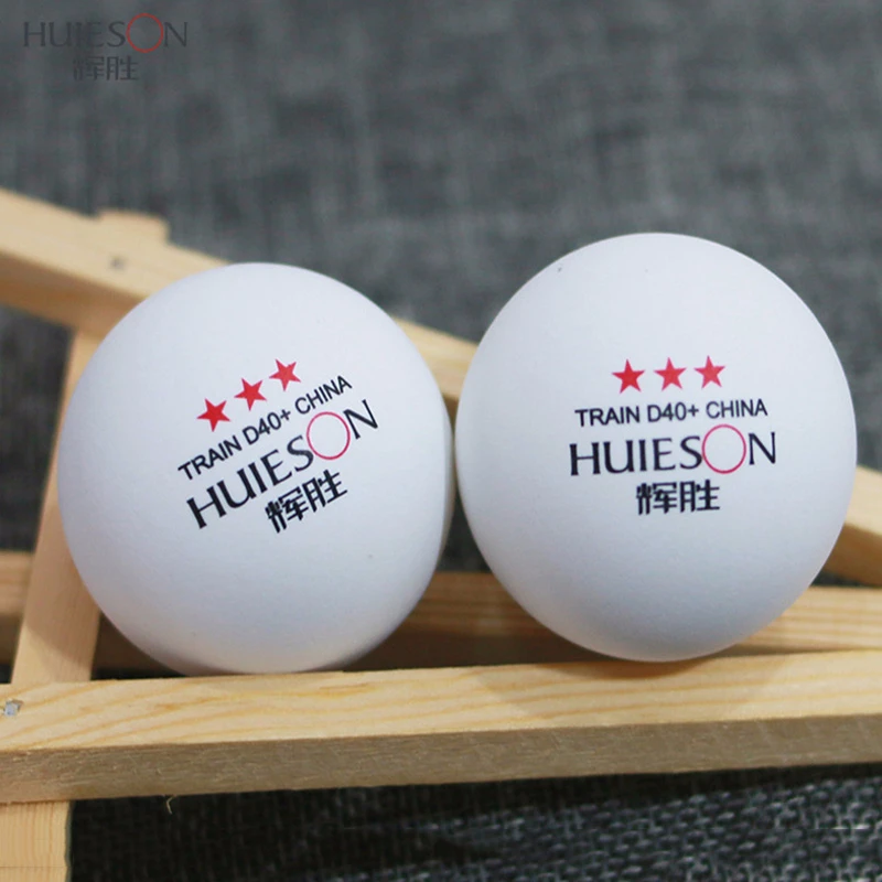 HUIESON 3 نجوم 40 مللي متر ABS المواد كرة بينغ بونغ 50/100 قطعة تنس طاولة كرات الأبيض الأصفر بينغبونغ التدريب اكسسوارات في الهواء الطلق