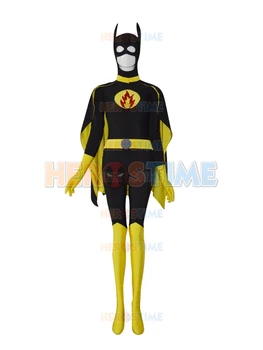 

Batgirl Design Costume Spandex Female Halloween Cosplay Superhero Costume Hot Sale Show Zentai Suit Free Shipping
