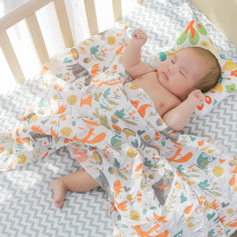 [Simfamily] хлопковая детская подушка для новорожденного ребенка, противоскользящая Подушка для сна с плоской головкой, детское постельное белье, подушка для позиционирования сна