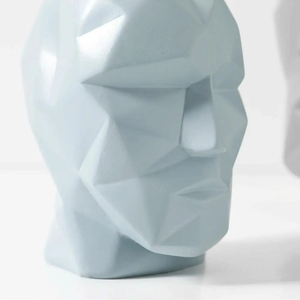 Скандинавском стиле Геометрические линии люди лицо моделирование смолы вазы абстрактная голова художника цветок вазы крытый Кашпо Украшения Дома