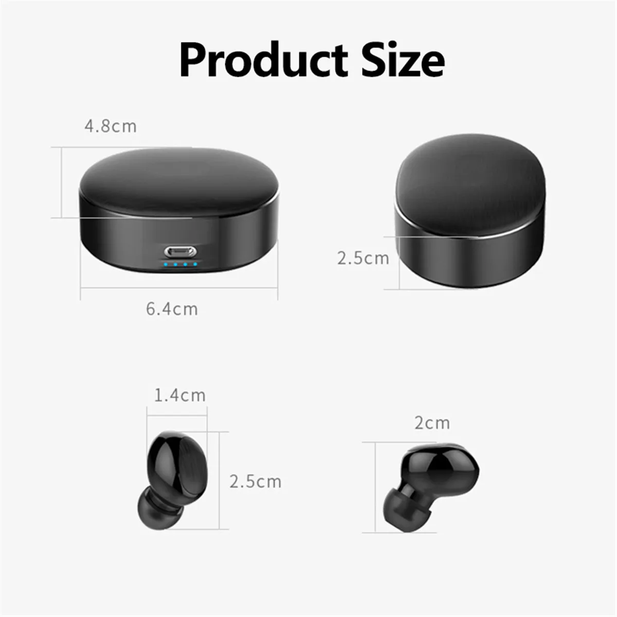 LEORY Bluetooth 5,0 наушники-вкладыши TWS с Hi-Fi наушники бинауральные вызова Шум снижение IPX5 Водонепроницаемый наушники с вращающимся зарядным устройством