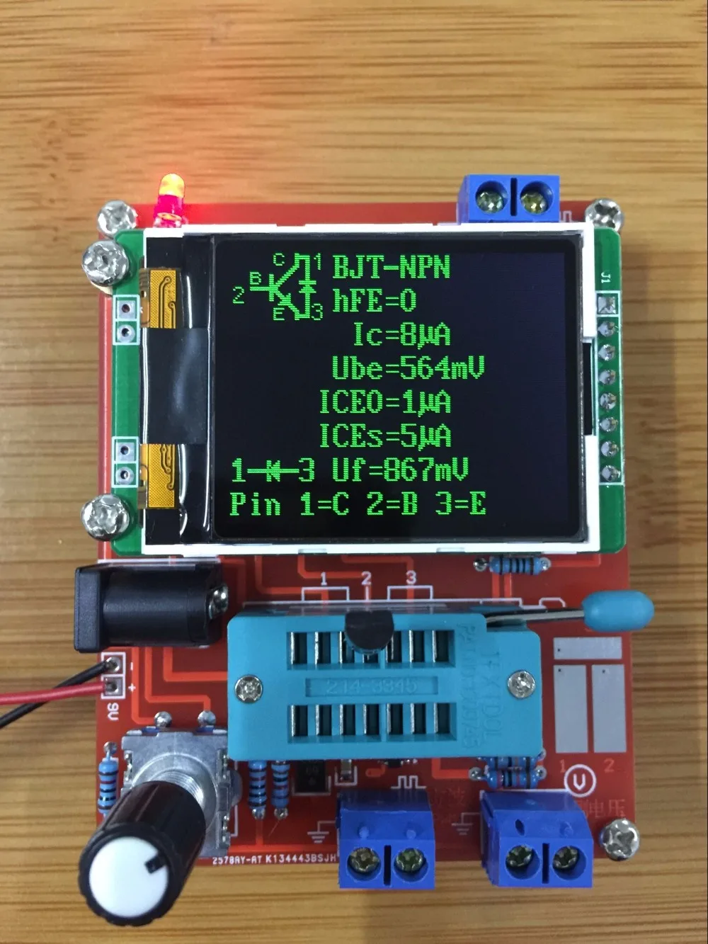 2018 V1.13 тестер транзисторов на английском языке DIY Mega328 измеритель емкости диода LCR