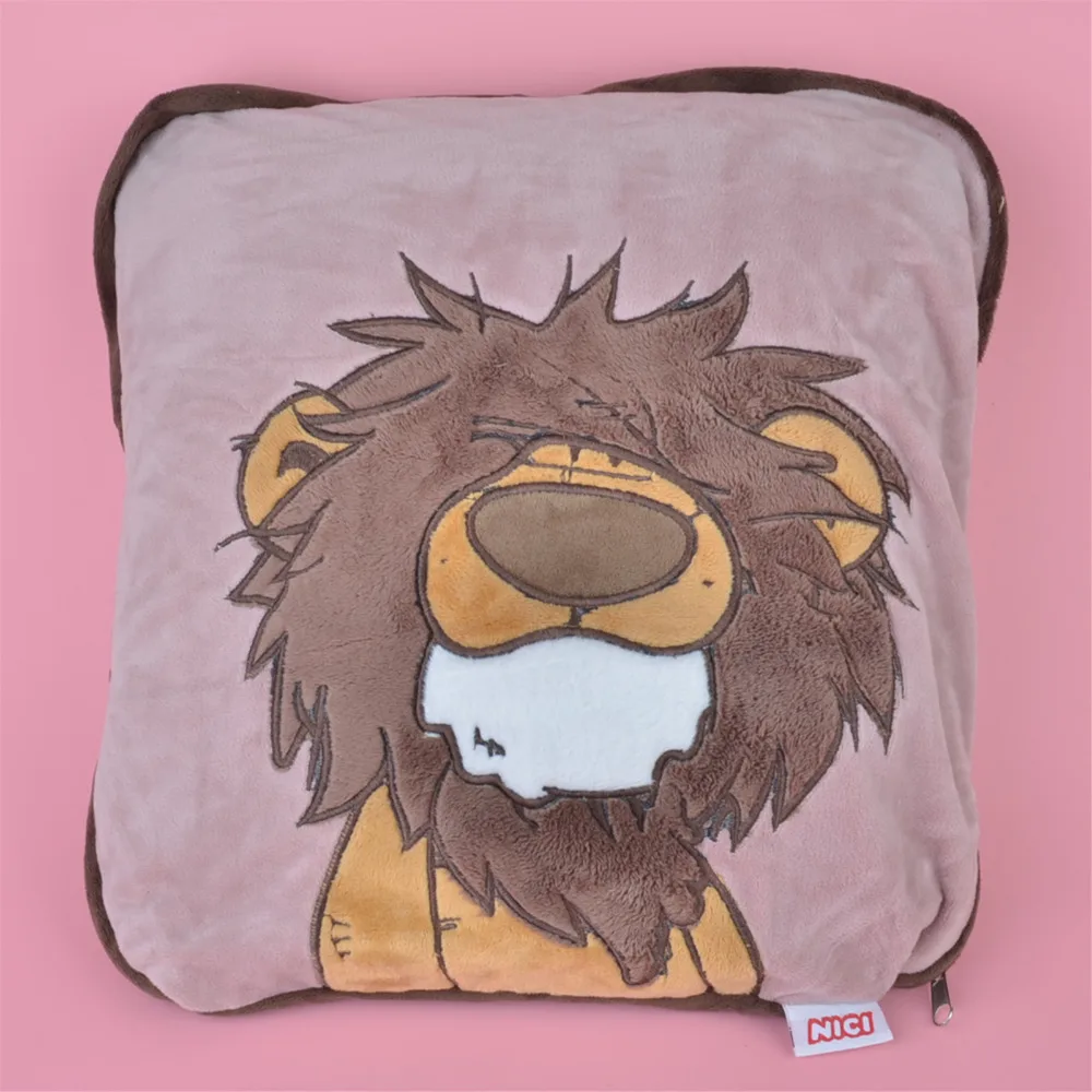 

2 in 1 Multi-functio Forest Lion Plush Cushion, Kids Child Plush Blanket Pillow Gift Free Shipping
