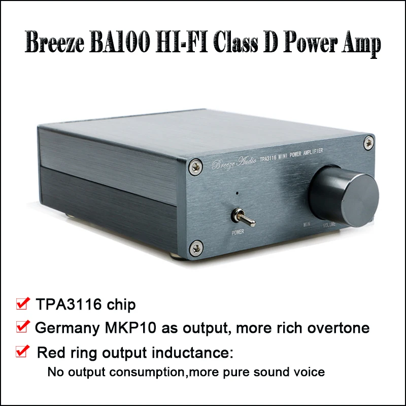 Breeze Audio BA100 Class D Power Amplifier Audio Amp TAP3116 Amplifier Hi fi Audio Amplifier Home Amplifiers Breeze Audio BA100 Class D Power Amplifier Audio Amp TAP3116 Amplifier Hi fi Audio Amplifier Home Amplifiers