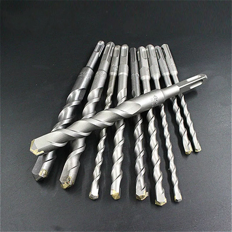 10 шт./лот 6 25 мм * 200 электрические SDS Plus Crosshead двойные ударные быстрые спиральные