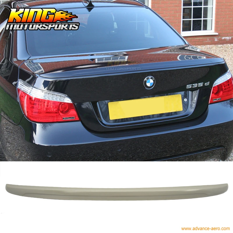 04-10 BMW E60 5-Series Sedan M5 Style Trunk Spoiler Wing ABS New