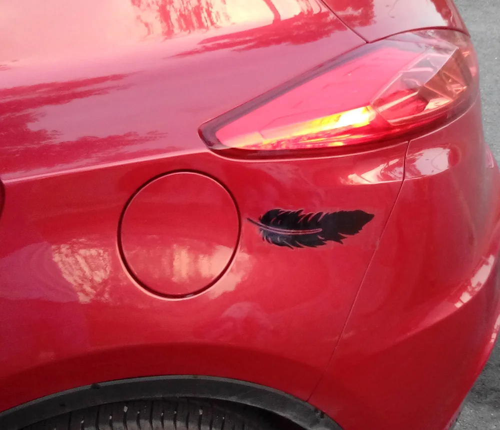 Popular Feather Car DecalBuy Cheap Feather Car Decal lots from China