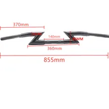 Ретро руль для Harley руль Z Модель передние руль утолщенное направление 25 мм универсальный модифицированный высокий руль Dyna