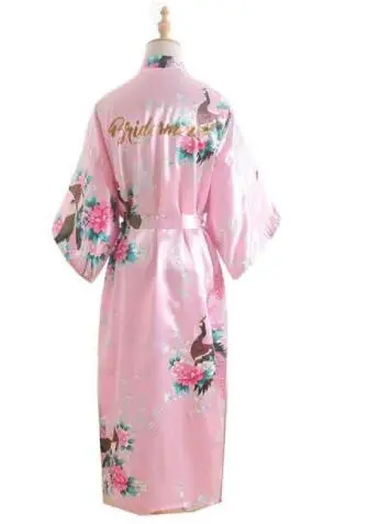 Шелковый халат для невесты, платье подружки невесты, халат для матери, женские атласные свадебные кимоно, сексуальное платье для сна, женский халат