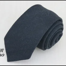 1 шт./лот) шерсть Для мужчин черный галстук/темно-серый в волнистую полоску дизайн высокого качества Для мужчин Торжественная одежда шеи галстук