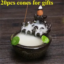 Anonyonity ладан керамическая ваза-подсвечник аромат подставка для лотоса курильницы креативный ароматерапия дым обратная палочка для курильницы