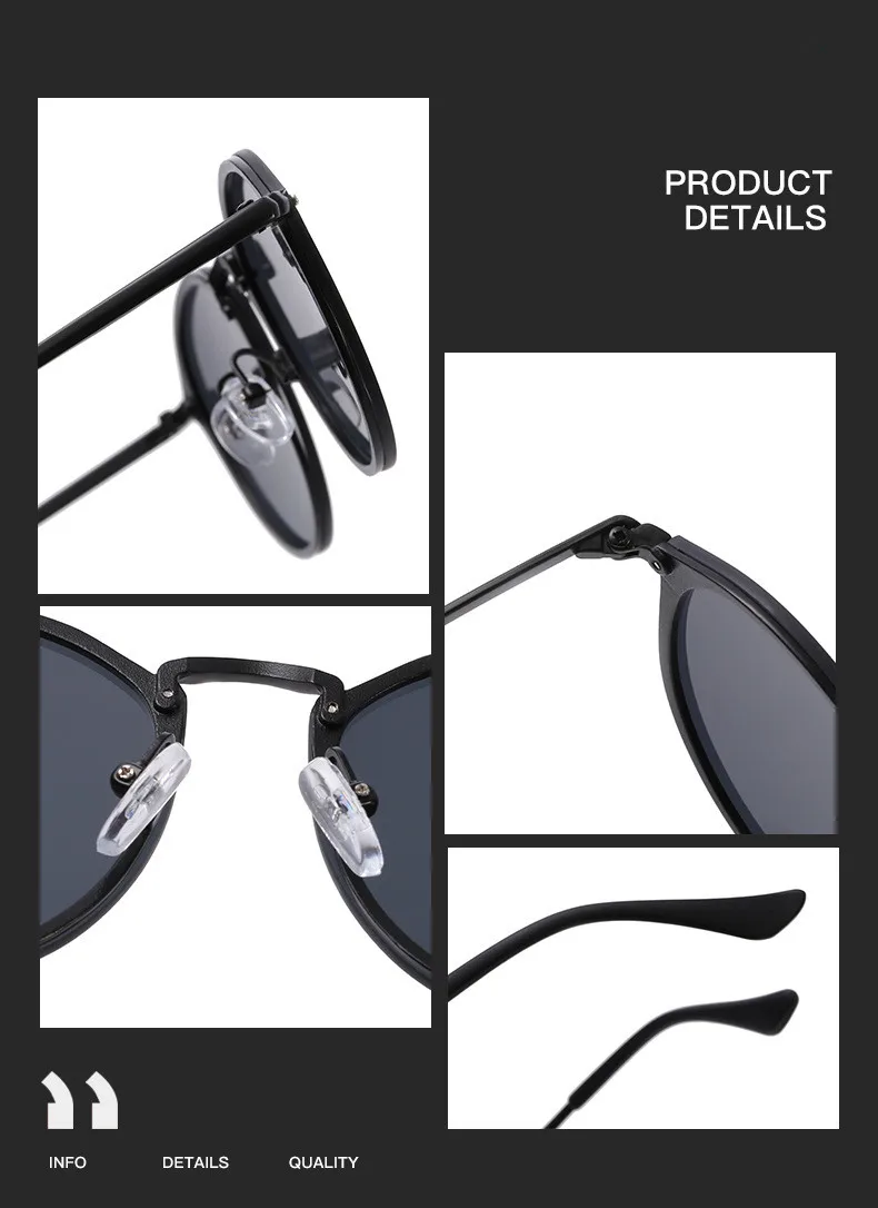 Роскошные круглые солнцезащитные очки для женщин, фирменный дизайн CatEye, Ретро стиль, без оправы, Зеркальные Солнцезащитные очки для женщин zonnebril dames
