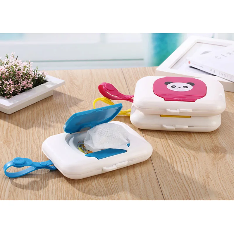 A Hunpta Baby Travel Wipe Case Child Wet Wipes Box Changing Dispenser Storage Holder