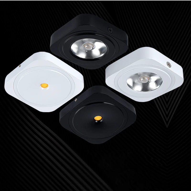 

Free Shipping AC220V LED Downlight Surface Mounted Downlight 3W 5W COB Downlight Ultra Thin Body