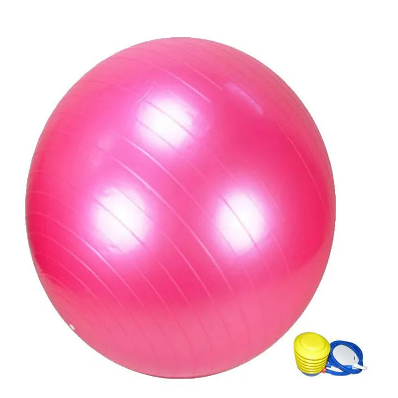 65 см гладкая поверхность фитнес сливочный хлеб гигантский шар мяч для йоги. W2-006 - Цвет: pink