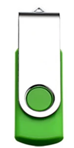 BRU USB3.0 флэш-накопитель 8GB16GB32GB64GB Hign скоростной флеш-накопитель поворотный металлический зажим OEM подарок пользовательский диск лазерная гравировка изображение печать логотип - Цвет: Зеленый