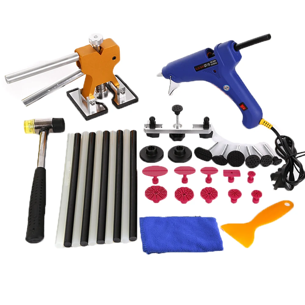WHDZ SET GLUE PULLING DENT KIT GLUE AUTO BODY PAINTLESS DENT REPAIRS PDR TOOLSpdr tools