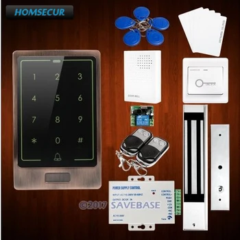 

HOMSECUR Waterproof Wiegand 26/34 DIY 125Khz RFID Access Control System With Magnetic Lock + Data Copy and Backup