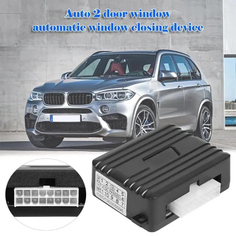 

​Auto Safety Power Window Roll Up Closer Module For 2 Door 12V Two-Window Car Power Off Car Alarm System Easy To Install