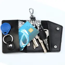Интеллектуальный брелок Универсальный Кожаный Автомобильный ключ держатель кошелек брелок porte clef femme мужской кошелек для ключей ключница