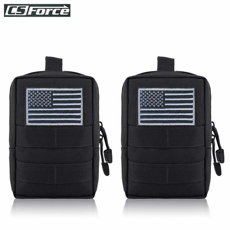 

2Pcs/Lot Tactical Molle Pouch Compact Water-Resistant Multi-purpose EDC Tool Pouch for Vest Belt Backpack Hunting Accessory Bag