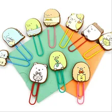 Новые японские Мультяшные закладки с сумиккогураси мультфильм Скрепки Держатель Канцтовары офисный школьный принадлежности marcador de livro G138