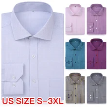 Мужская рубашка в клетку, формальные рубашки с длинным рукавом,, деловая обтягивающая одежда, зима-осень, большие размеры, черная одежда