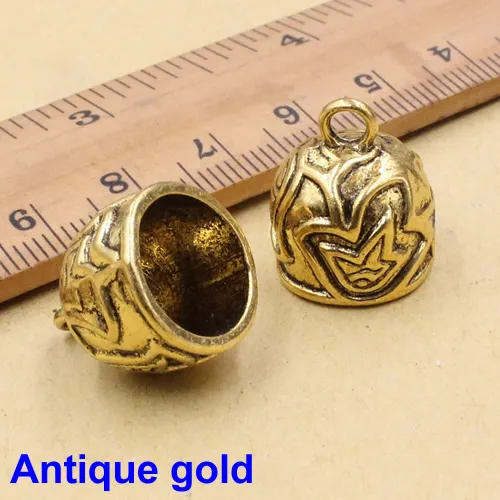 Подходит: 12 мм Шнур обжимные наконечники пряжки наконечники для ожерелья браслет веревки разъемы для шнуров застежка DIY Аксессуары 20 шт./лот K05475 - Цвет: Antique gold