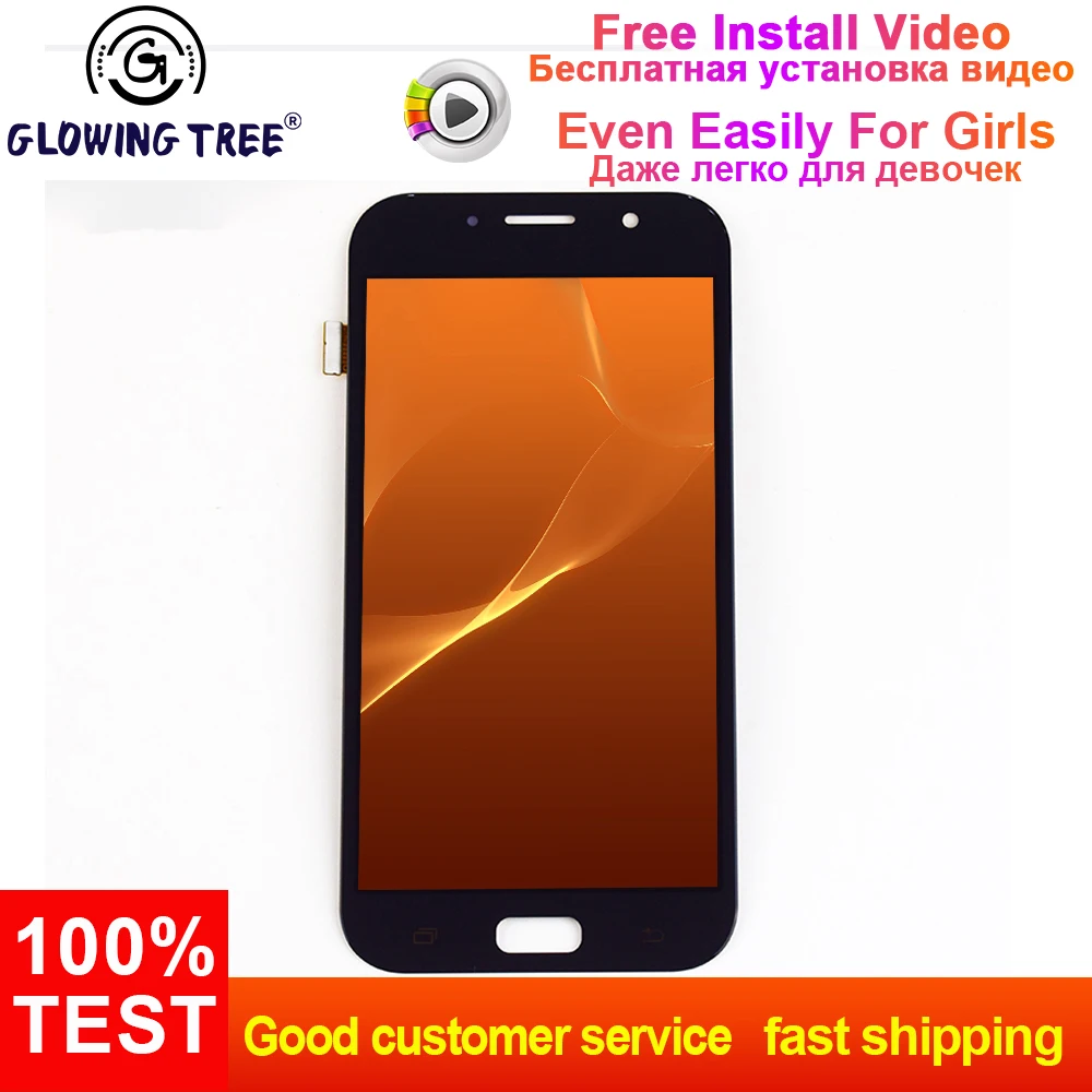 

Display a7 2017 For Samsung Galaxy A7 2017 A720 A720F/DS A720S A720F Touch Screen Digitizer + LCD Display Monitor Assembly