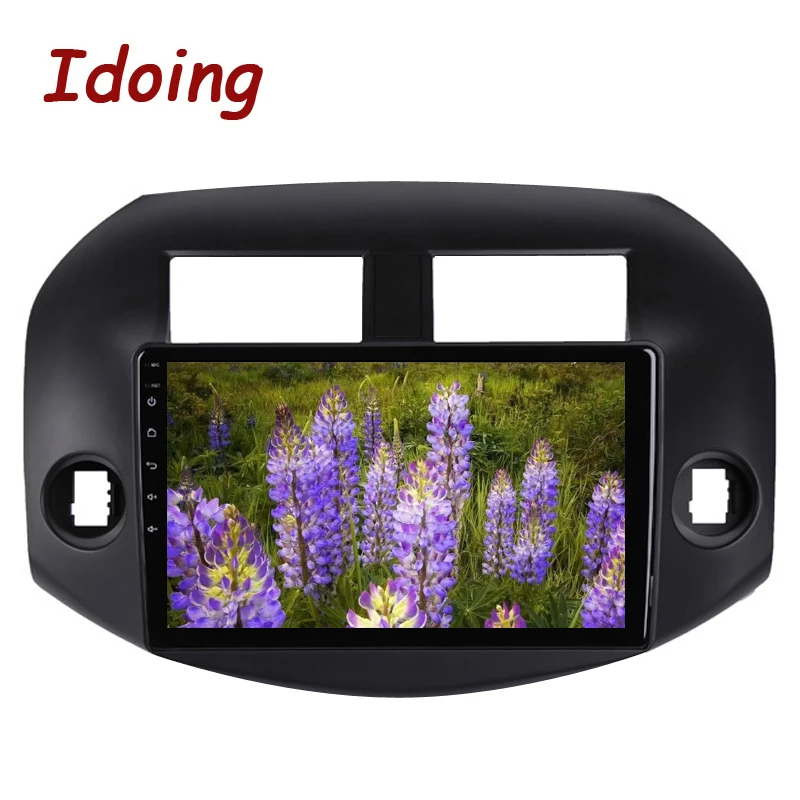 Discount Idoing 10.2"4G+64G 2.5D IPS Octa Core 1 Din Car Radio Android 8.0 Multimedia Player Fit Toyota RAV 4 2007-2011 GPS Navigation 3G 4