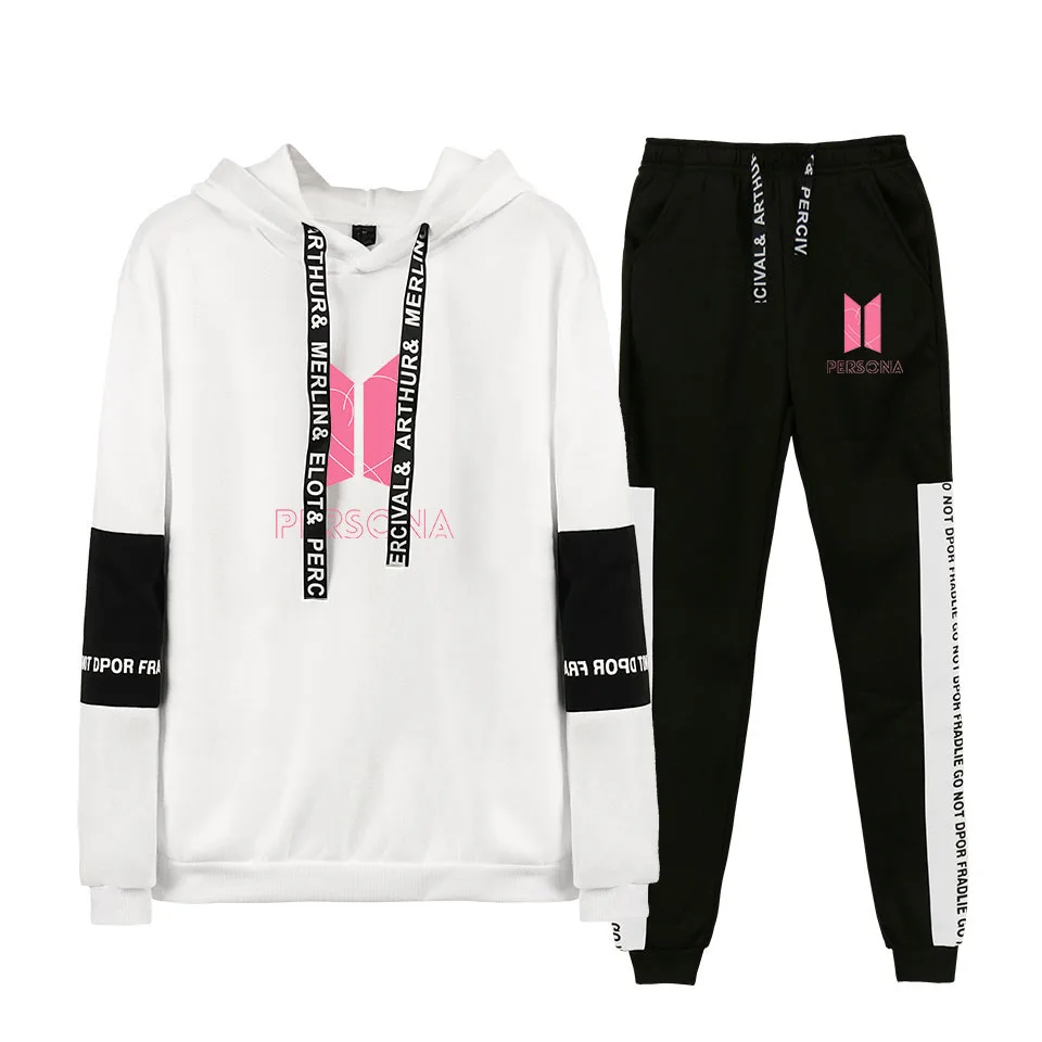 hoodie and trousers