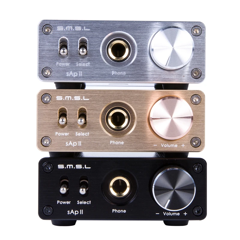 

SMSL sApII Pro Amplifiers 2017 New TPA6120A2 Big Power Hifi Stereo Headphone Amplifier Headset amp Original Amplificador Black