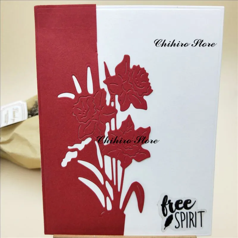 

Flower Metal Cutting Dies and Clear Stamps Scrapbooking New 2019 Die Cuts For Making Card Craft Dies Stitch Stencils