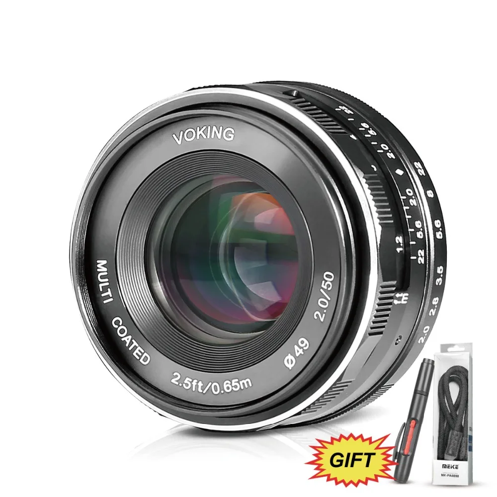 

Voking VK-E-50-2.0 50mm f/2.0 Fixed Manual Focus Lens for Sony E mount A6000 A6500 A6300 A5100 A5000 NEX7 NEX6 NEX5n Cameras