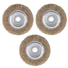 Best Offers TORO 3pcs 100mm Coppering Steel Wire Polishing Brush Wheels Set with 16mm Hole and Parallel Shape for Polished Derusting Best Offers TORO 3pcs 100mm Coppering Steel Wire Polishing Brush Wheels Set with 16mm Hole and Parallel Shape for Polished Derusting